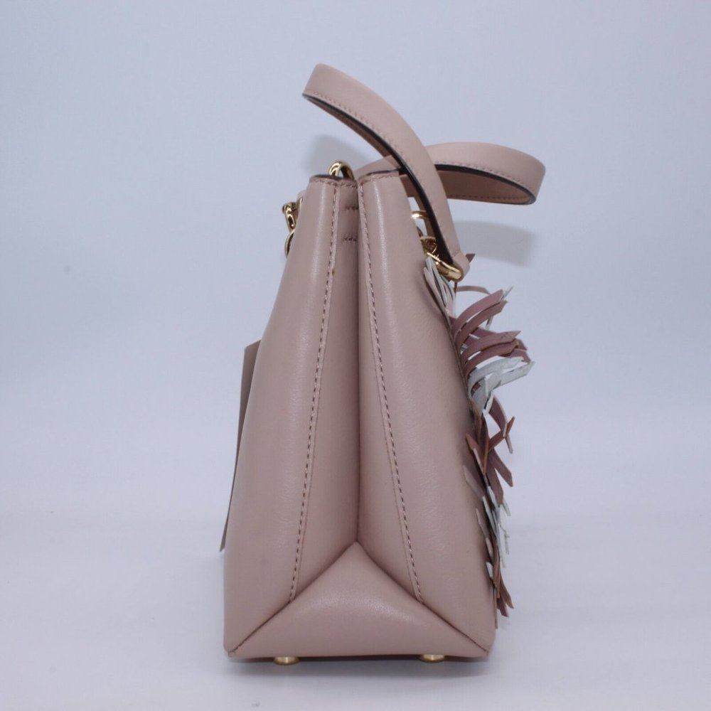 Michael Kors Blakely Bucket Satchel Bag Purse Woven Leather With Gold Trim - Picture 5 of 14